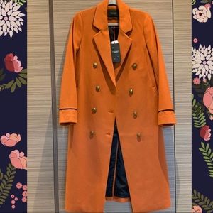 SCOTCH & SODA LONG DOUBLE BREASTED TAILORED COAT